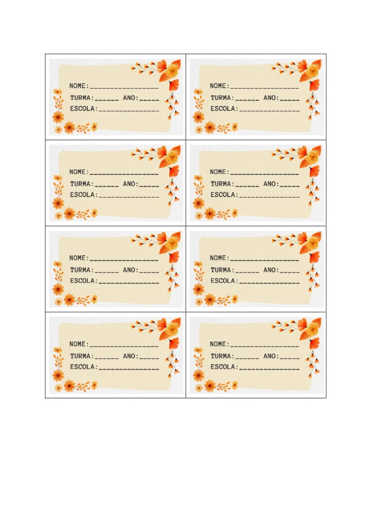 Etiquetas Escolares para Imprimir (10 Modelos em PDF) — p4 | Atividades Educação Infantil (ensinoja.com.br)