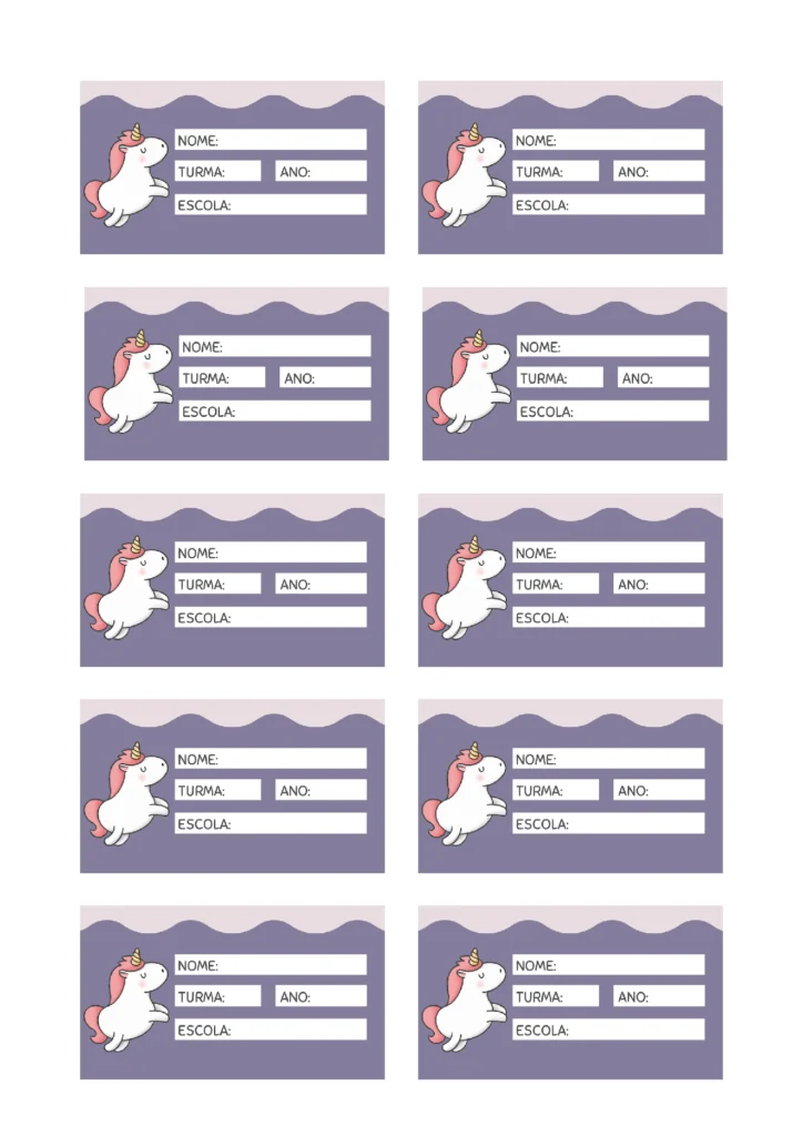 Etiquetas Escolares para Imprimir (10 Modelos em PDF) — p5 | Atividades Educação Infantil (ensinoja.com.br)