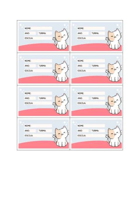 Etiquetas Escolares para Imprimir (10 Modelos em PDF) — p8 | Atividades Educação Infantil (ensinoja.com.br)