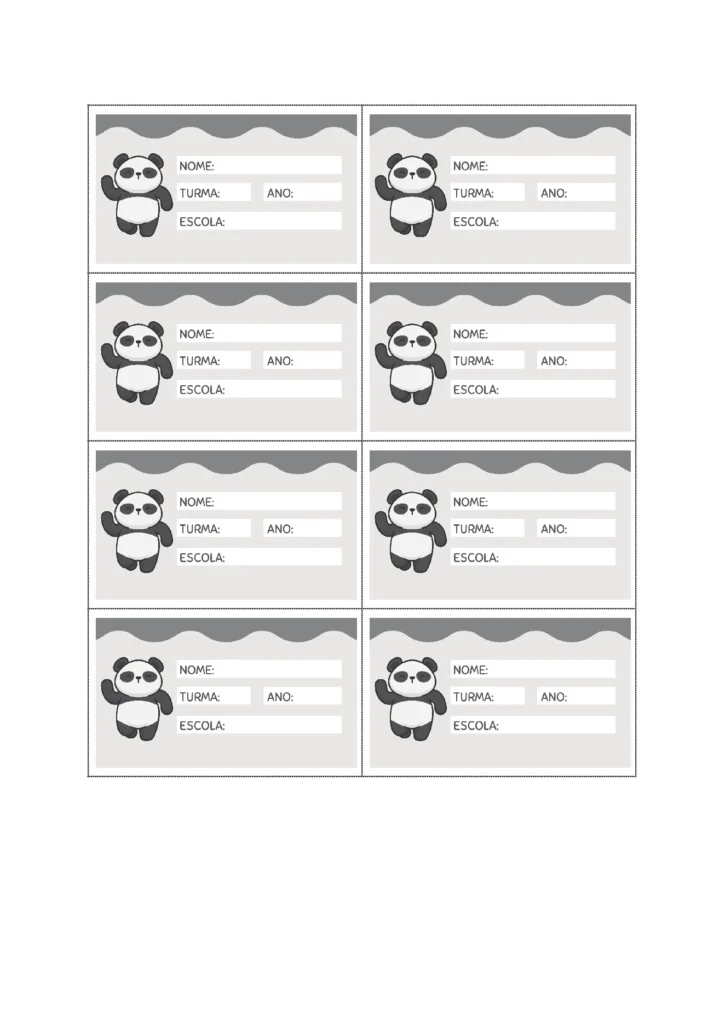 Etiquetas Escolares para Imprimir (10 Modelos em PDF) — p10 | Atividades Educação Infantil (ensinoja.com.br)