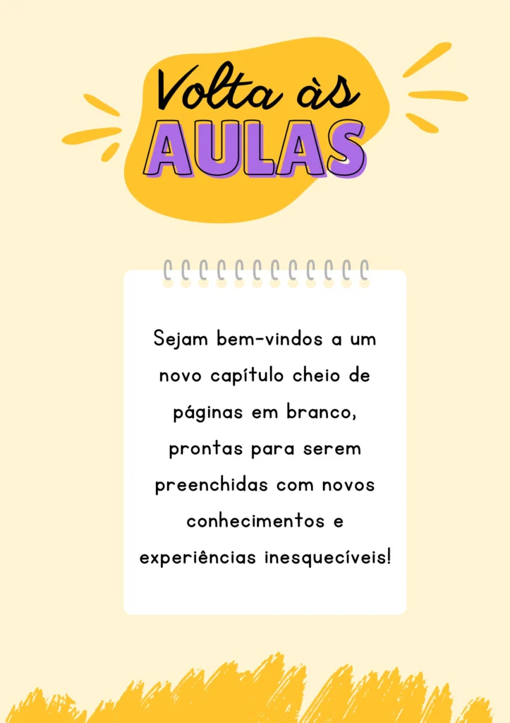 Mensagem de boas-vindas para o novo ano letivo — p7 | Atividades Educação Infantil (ensinoja.com.br)