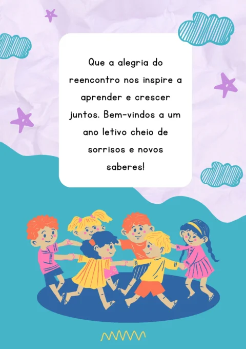 Mensagem de boas-vindas para o novo ano letivo — p16 | Atividades Educação Infantil (ensinoja.com.br)