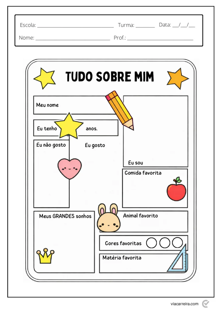 Volta às Aulas: Atividades do Primeiro Dia para Imprimir — p9 | Atividades Educação Infantil (ensinoja.com.br)