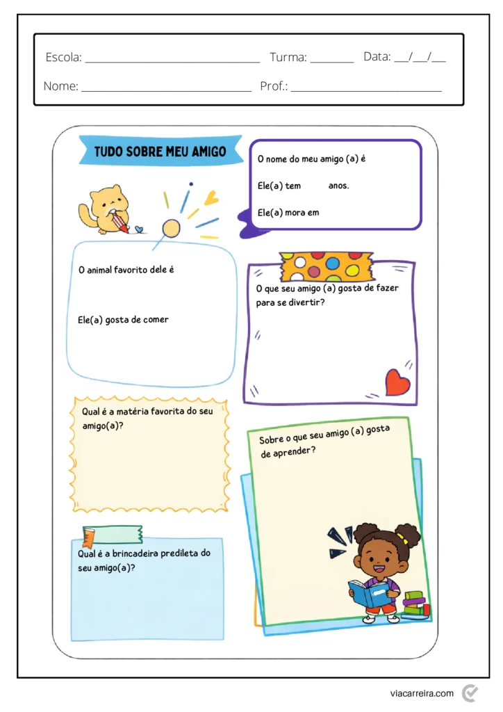 Volta às Aulas: Atividades do Primeiro Dia para Imprimir — p12 | Atividades Educação Infantil (ensinoja.com.br)