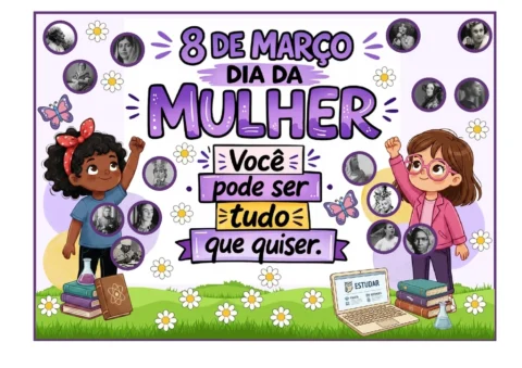 Painel para o Dia da Mulher em PDF – Imprimir