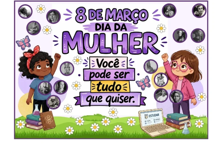 Painel para o Dia da Mulher em PDF - Imprimir — p1 | Atividades Educação Infantil (ensinoja.com.br)