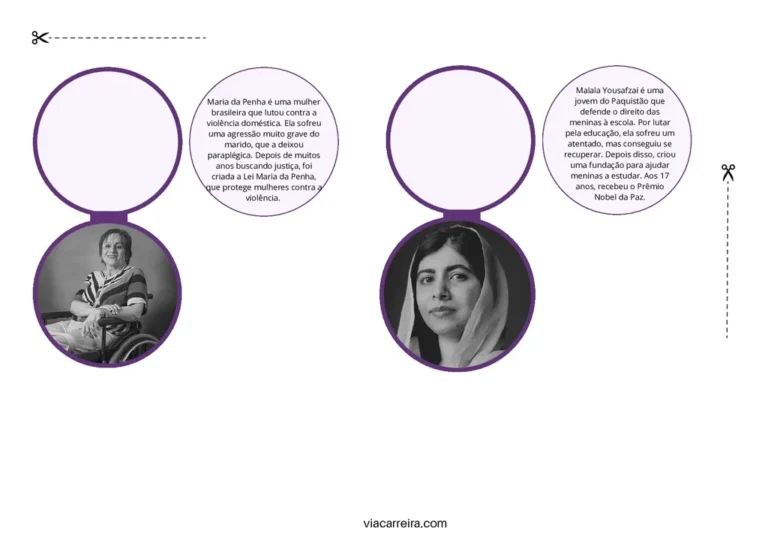 Painel para o Dia da Mulher em PDF - Imprimir — p4 | Atividades Educação Infantil (ensinoja.com.br)