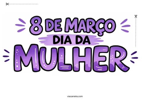Painel para o Dia da Mulher em PDF - Imprimir — p16 | Atividades Educação Infantil (ensinoja.com.br)
