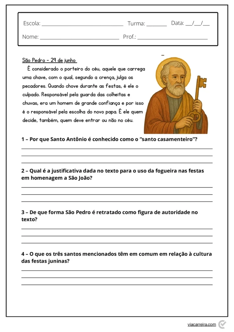Atividades com Textos de Festa Junina em PDF com 14 Páginas — p7 | Atividades Educação Infantil (ensinoja.com.br)