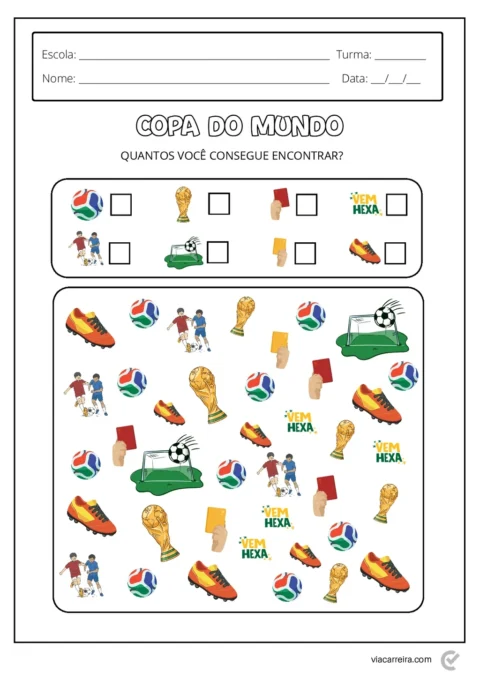 Atividades Copa do Mundo 2026 em PDF com 29 Páginas — p4 | Atividades Educação Infantil (ensinoja.com.br)