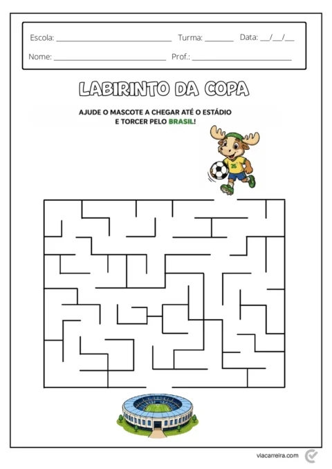 Atividades Copa do Mundo 2026 em PDF com 29 Páginas — p15 | Atividades Educação Infantil (ensinoja.com.br)