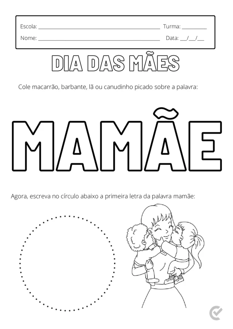 Atividades Dia das Mães em PDF – 14 Páginas — p2 | Atividades Educação Infantil (ensinoja.com.br)