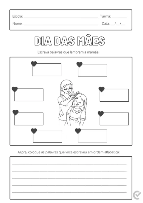 Atividades Dia das Mães em PDF – 14 Páginas — p5 | Atividades Educação Infantil (ensinoja.com.br)