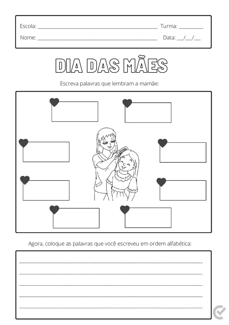 Atividades Dia das Mães em PDF – 14 Páginas — p5 | Atividades Educação Infantil (ensinoja.com.br)