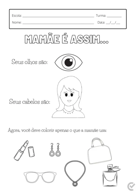 Atividades Dia das Mães em PDF – 14 Páginas — p6 | Atividades Educação Infantil (ensinoja.com.br)
