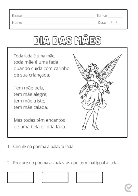 Atividades Dia das Mães em PDF – 14 Páginas — p9 | Atividades Educação Infantil (ensinoja.com.br)
