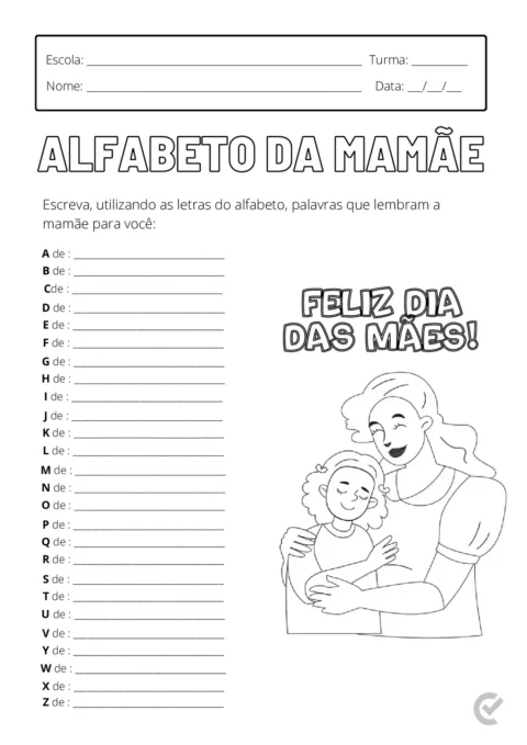 Atividades Dia das Mães em PDF – 14 Páginas — p10 | Atividades Educação Infantil (ensinoja.com.br)