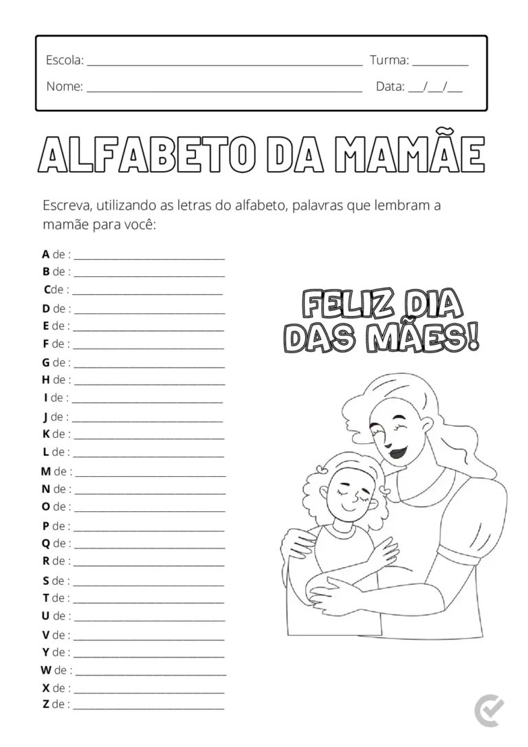 Atividades Dia das Mães em PDF – 14 Páginas — p10 | Atividades Educação Infantil (ensinoja.com.br)