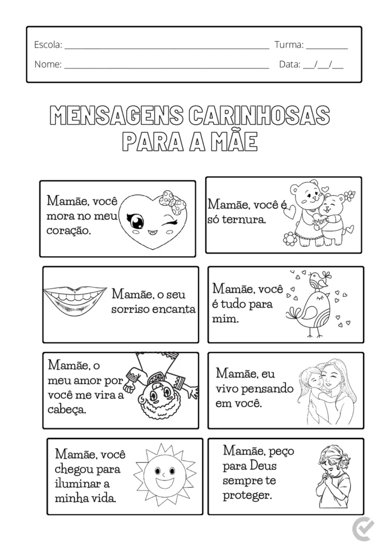 Atividades Dia das Mães em PDF – 14 Páginas — p11 | Atividades Educação Infantil (ensinoja.com.br)