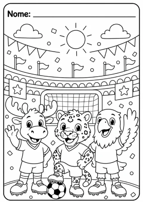 Atividades para COLORIR da Copa do Mundo 2026 — p7 | Atividades Educação Infantil (ensinoja.com.br)