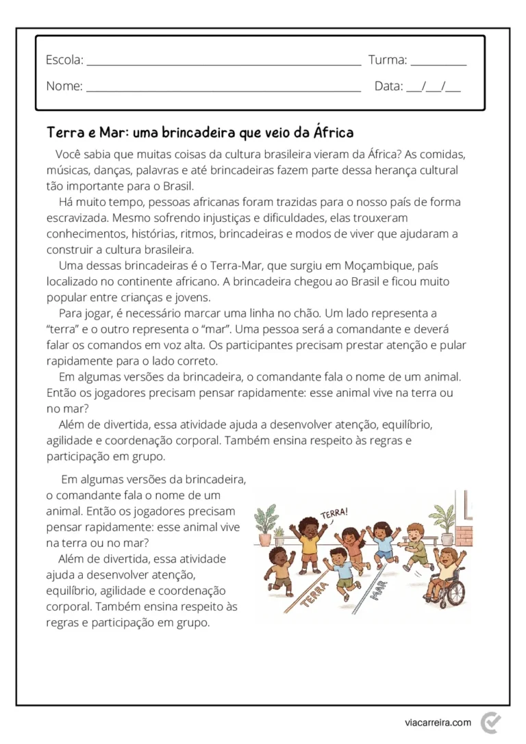Atividades para o 3° ano de Educação Fisica em PDF — p5 | Atividades Educação Infantil (ensinoja.com.br)