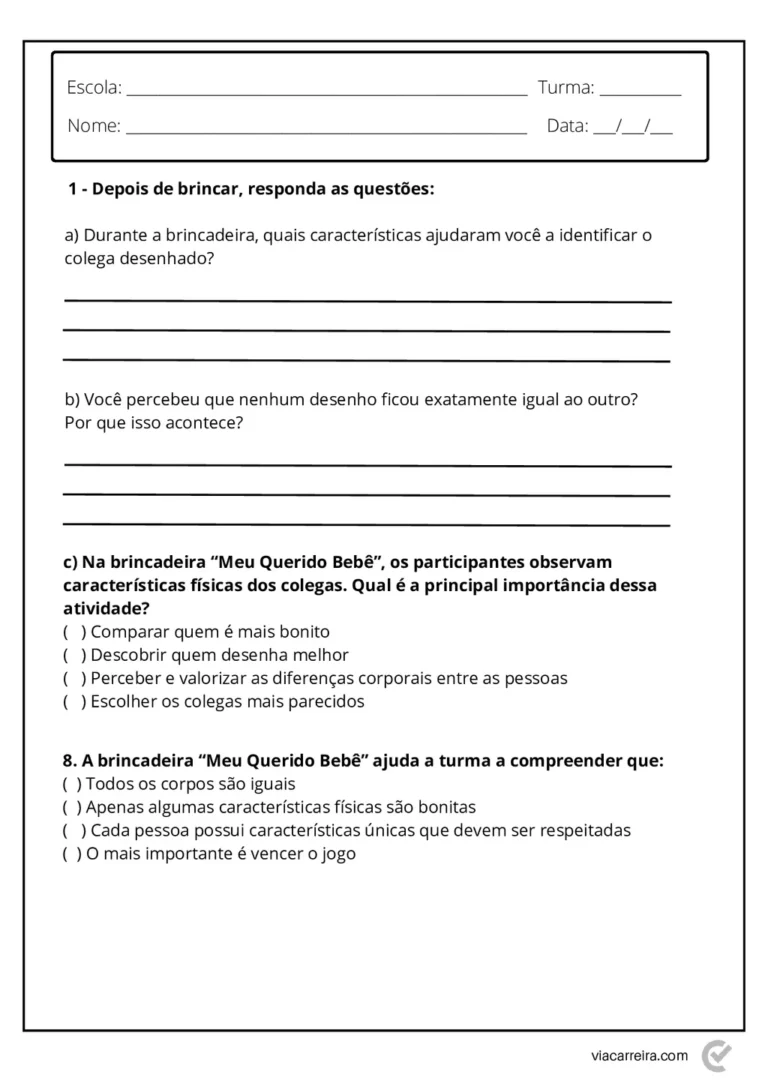 Atividades para o 3° ano de Educação Fisica em PDF — p11 | Atividades Educação Infantil (ensinoja.com.br)