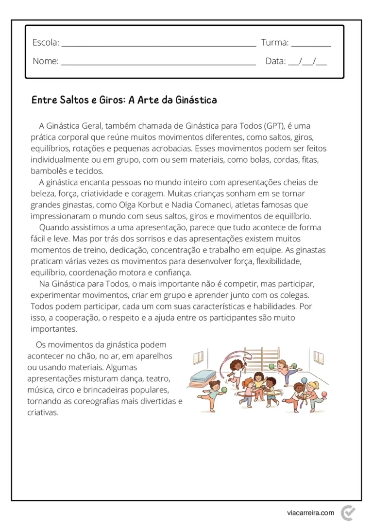 Atividades para o 3° ano de Educação Fisica em PDF — p17 | Atividades Educação Infantil (ensinoja.com.br)