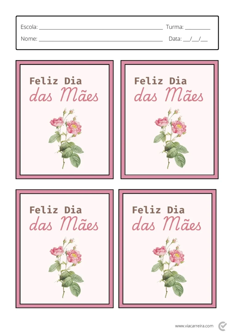 Lembrancinhas Dia das Mães em PDF com 30 Páginas — p5 | Atividades Educação Infantil (ensinoja.com.br)