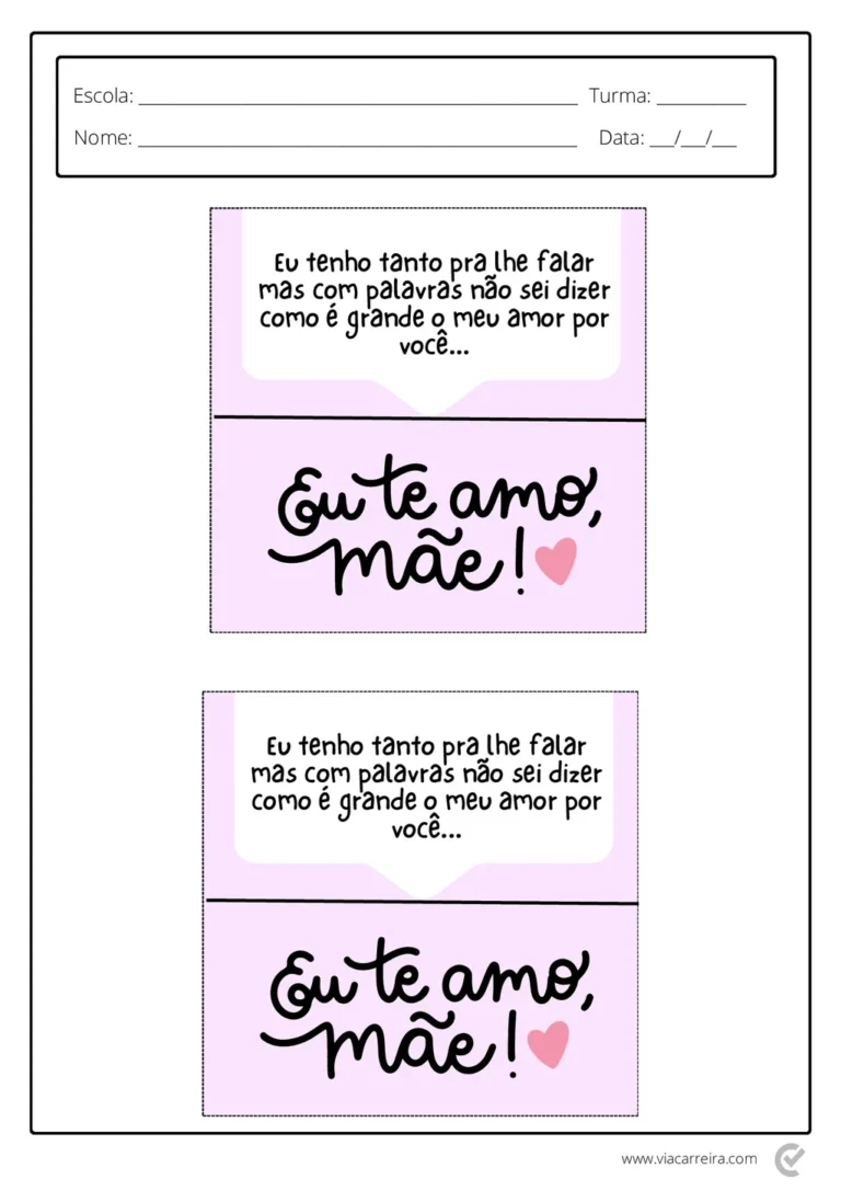Lembrancinhas Dia das Mães em PDF com 30 Páginas — p13 | Atividades Educação Infantil (ensinoja.com.br)