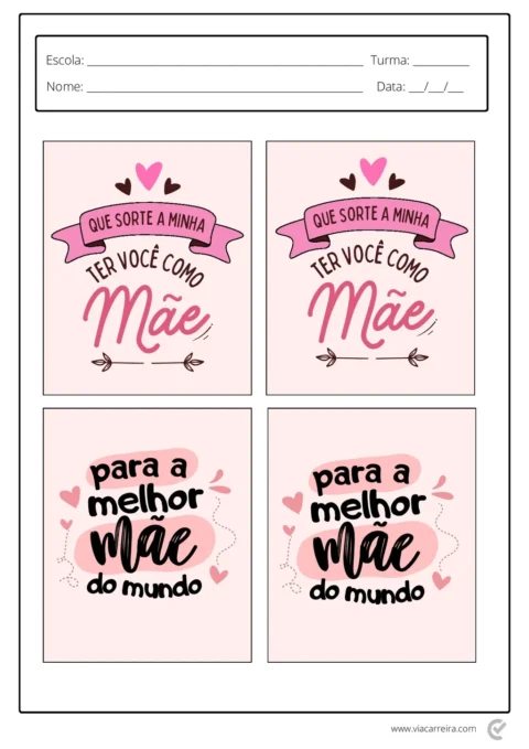 Lembrancinhas Dia das Mães em PDF com 30 Páginas — p23 | Atividades Educação Infantil (ensinoja.com.br)