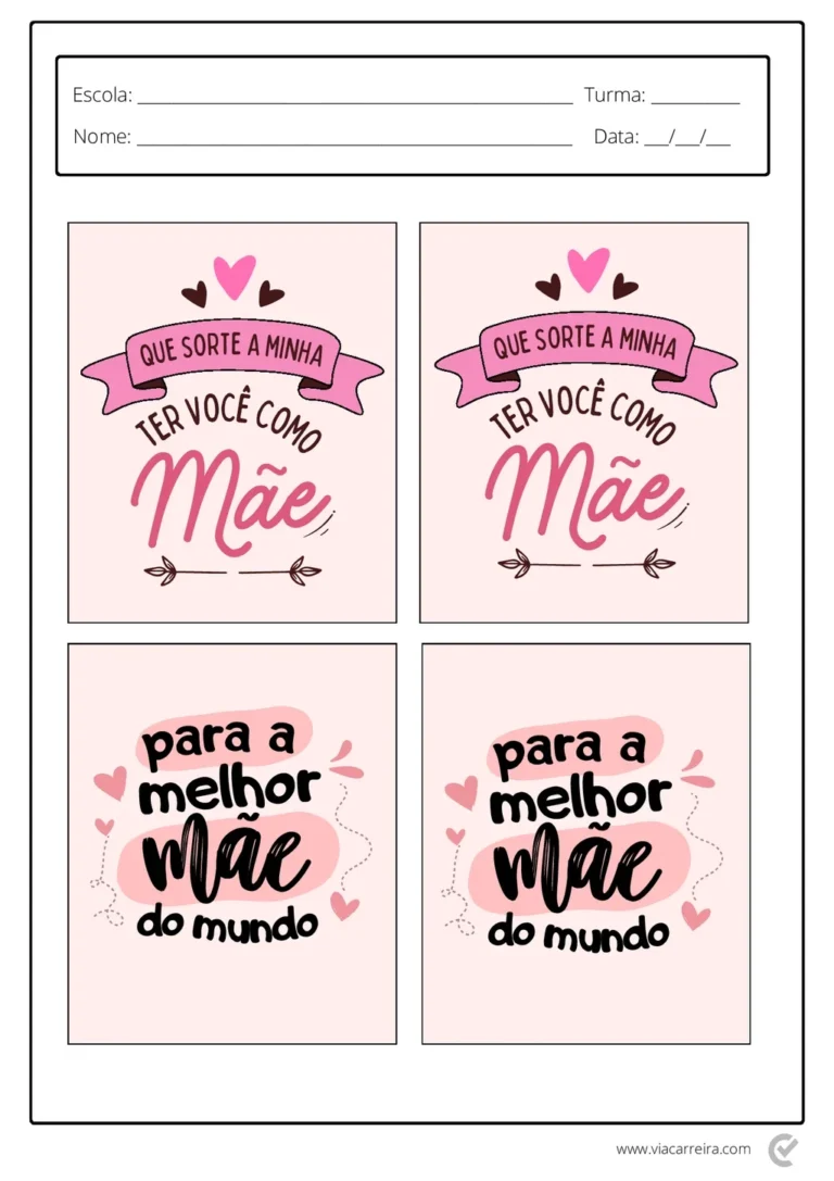 Lembrancinhas Dia das Mães em PDF com 30 Páginas — p23 | Atividades Educação Infantil (ensinoja.com.br)