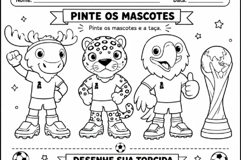 Missão Copa 2026 - Atividades em PDF com 8 Páginas — p1 | Atividades Educação Infantil (ensinoja.com.br)