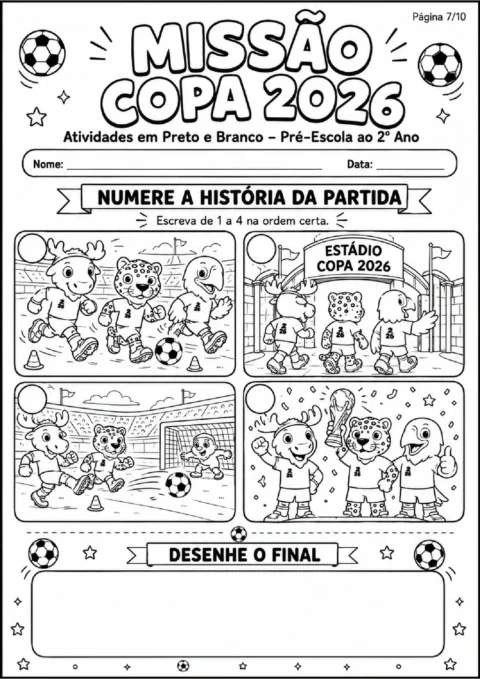 Missão Copa 2026 - Atividades em PDF com 8 Páginas — p3 | Atividades Educação Infantil (ensinoja.com.br)