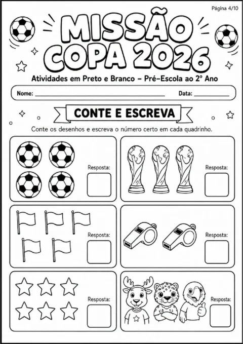 Missão Copa 2026 - Atividades em PDF com 8 Páginas — p7 | Atividades Educação Infantil (ensinoja.com.br)