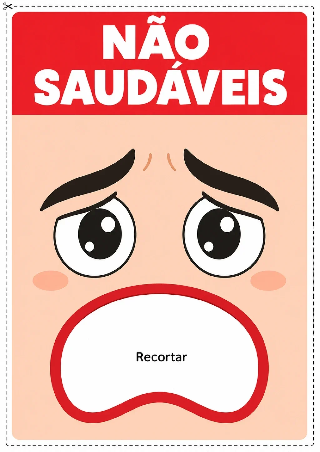 Molde para Alimentação Saudável em PDF com 5 Páginas — p1 | Atividades Educação Infantil (ensinoja.com.br)