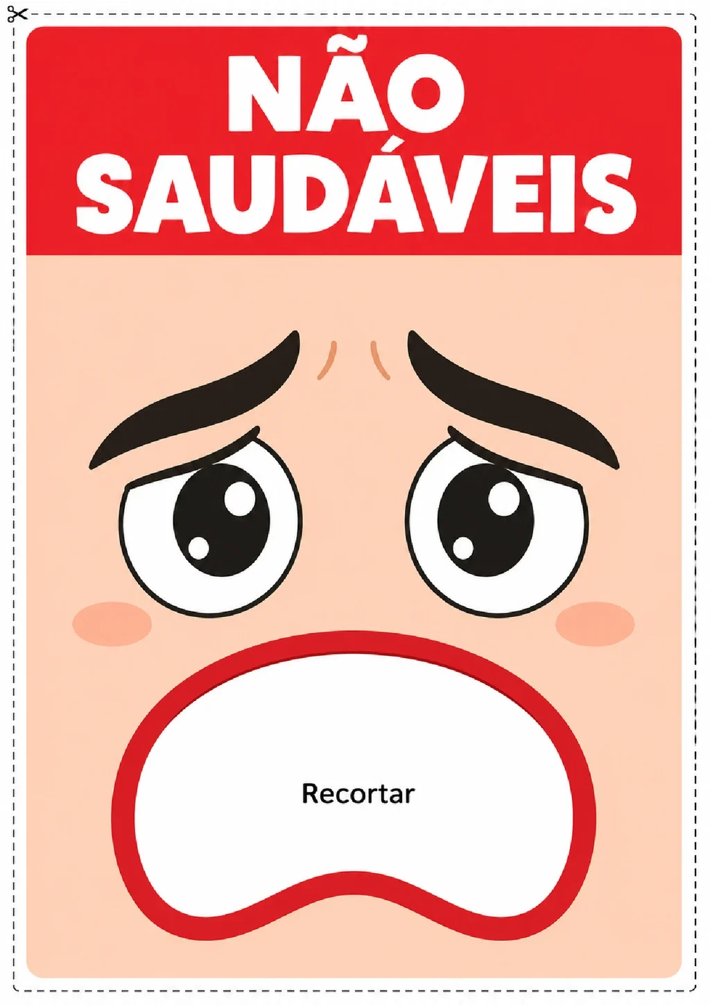 Molde para Alimentação Saudável em PDF com 5 Páginas — p1 | Atividades Educação Infantil (ensinoja.com.br)