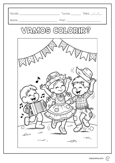 Atividades de Festa Junina para Colorir e Imprimir - 30 Páginas em PDF — p1 | Atividades Educação Infantil (ensinoja.com.br)