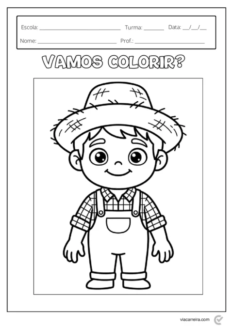 Atividades de Festa Junina para Colorir e Imprimir - 30 Páginas em PDF — p4 | Atividades Educação Infantil (ensinoja.com.br)