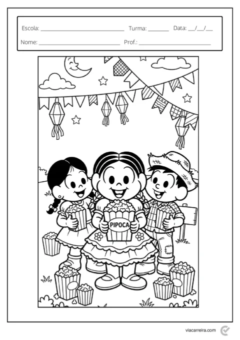Atividades de Festa Junina para Colorir e Imprimir - 30 Páginas em PDF — p11 | Atividades Educação Infantil (ensinoja.com.br)