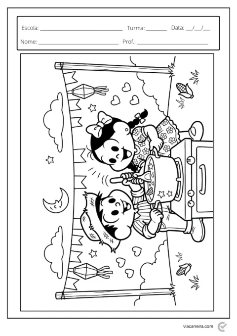 Atividades de Festa Junina para Colorir e Imprimir - 30 Páginas em PDF — p13 | Atividades Educação Infantil (ensinoja.com.br)