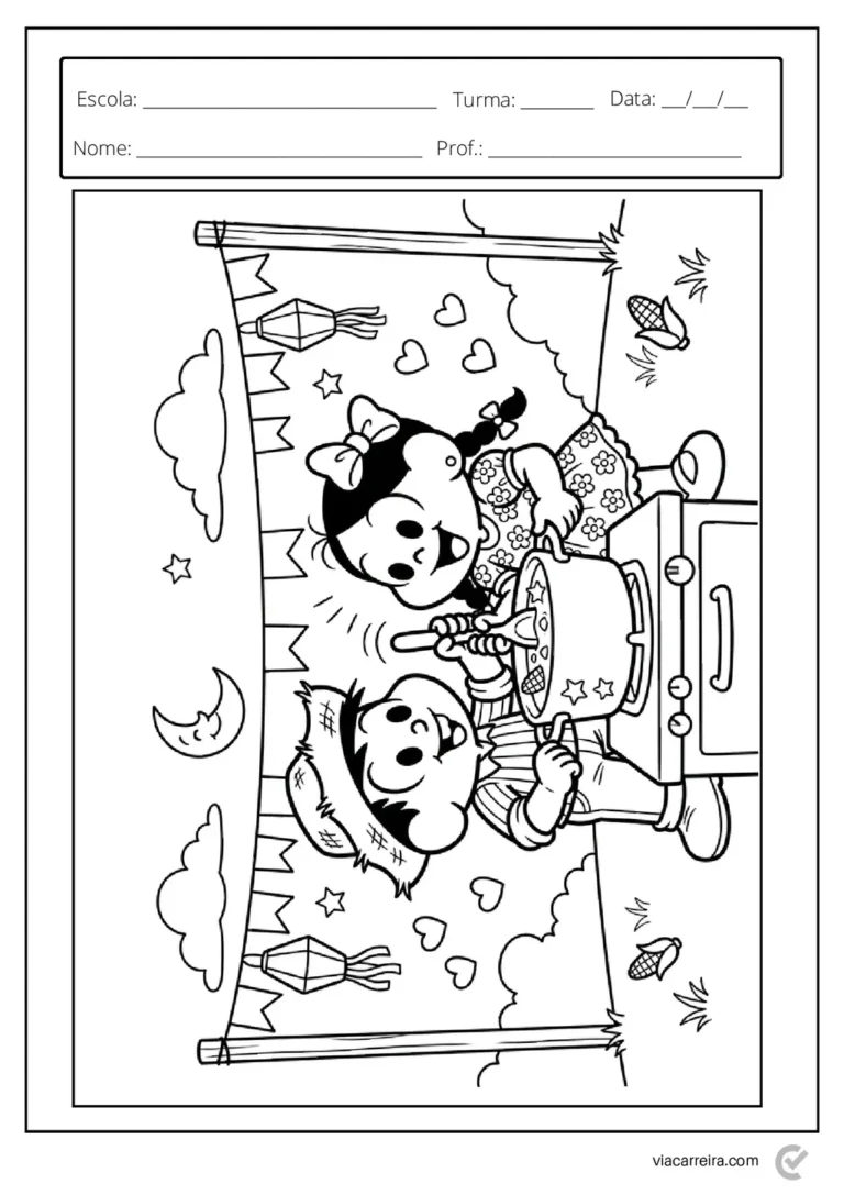 Atividades de Festa Junina para Colorir e Imprimir - 30 Páginas em PDF — p13 | Atividades Educação Infantil (ensinoja.com.br)