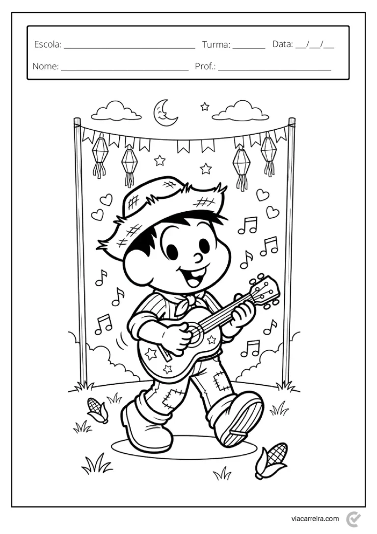 Atividades de Festa Junina para Colorir e Imprimir - 30 Páginas em PDF — p14 | Atividades Educação Infantil (ensinoja.com.br)