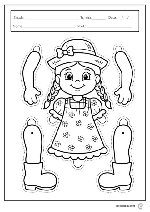 Atividades de Festa Junina para Colorir e Imprimir - 30 Páginas em PDF — p21 | Atividades Educação Infantil (ensinoja.com.br)