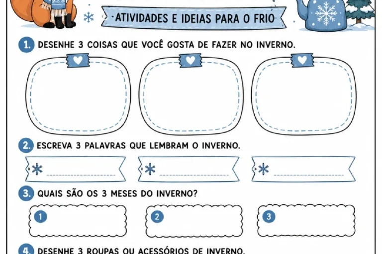 Atividades de inverno para educação infantil — p7 | Atividades Educação Infantil (ensinoja.com.br)