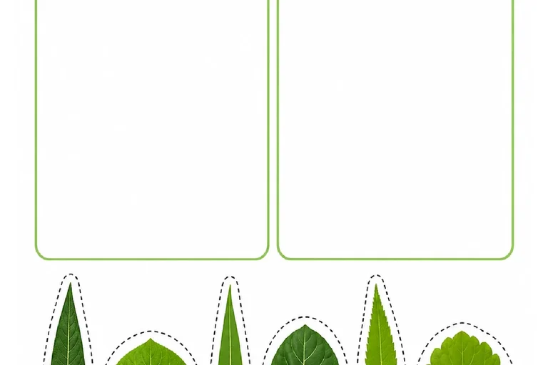 Atividades com folhas: formas, padrões e comparações
