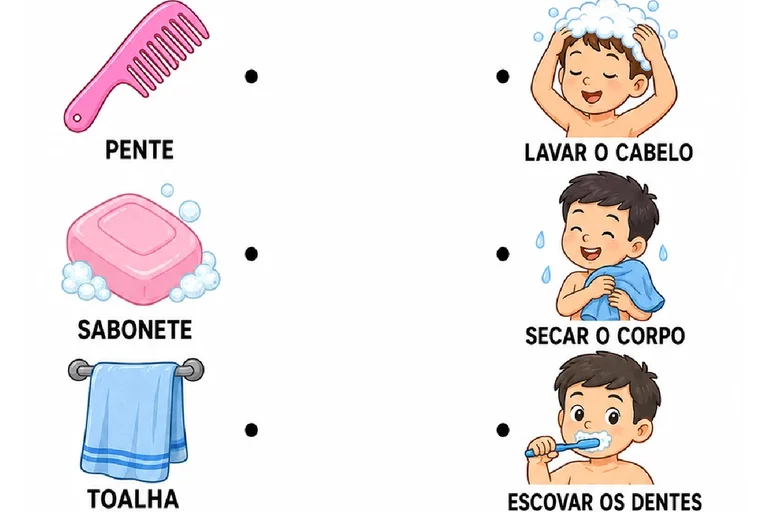 Atividades de higiene pessoal para Educação Infantil