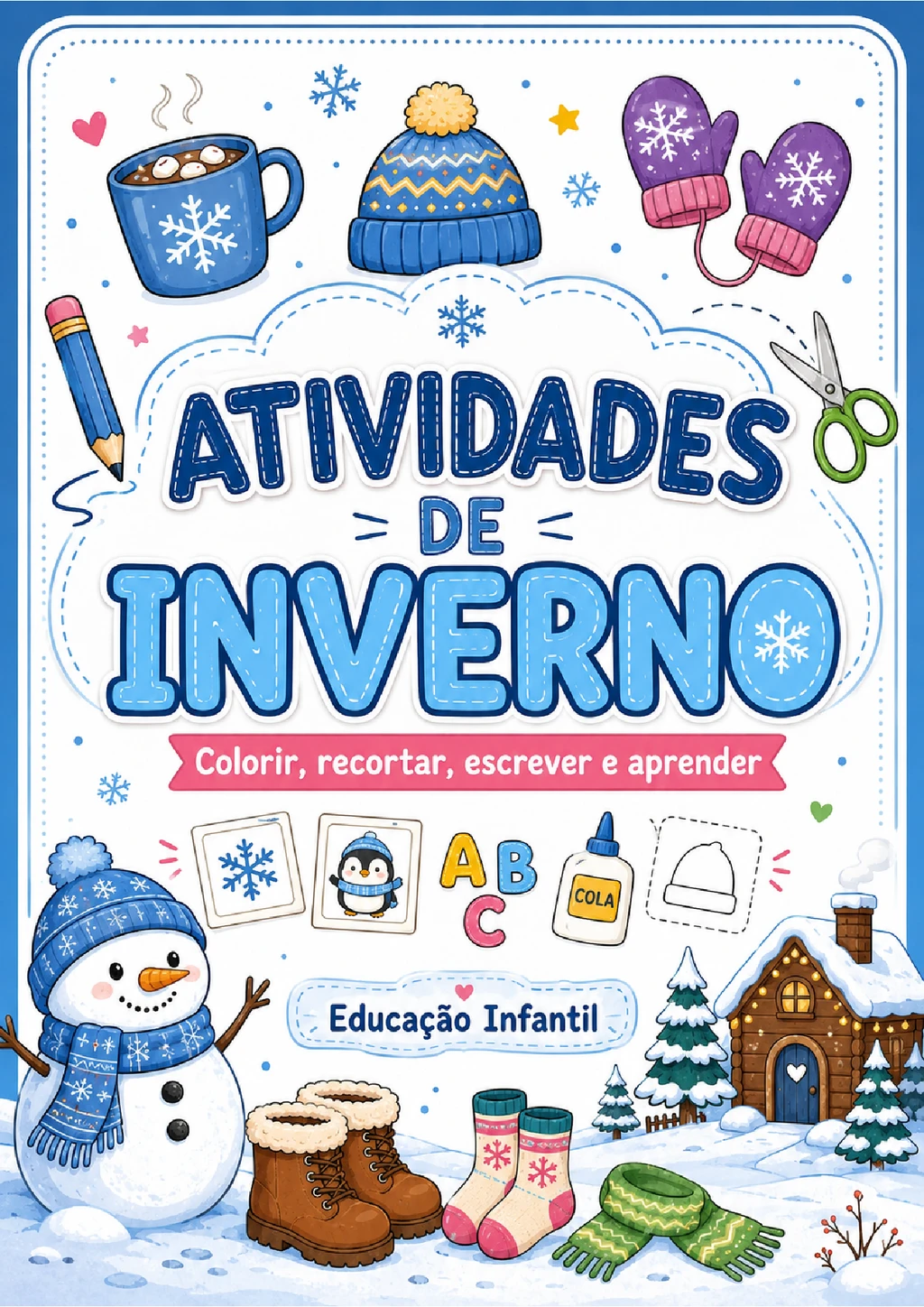 Atividades de inverno para imprimir e aprender