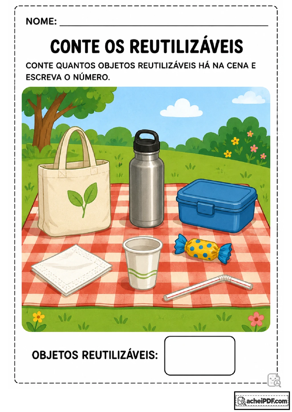 Atividades de reutilização na Educação Infantil
