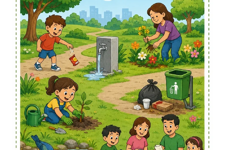 Atividades sobre cuidados com a natureza para imprimir