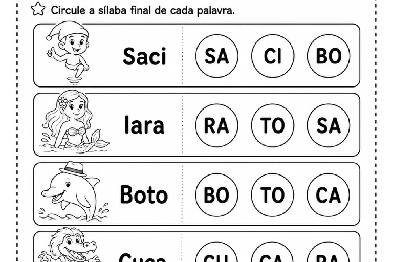 Atividades sobre folclore para alfabetização inicial